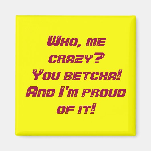 Aimant Qui, moi fou ? (Devant)