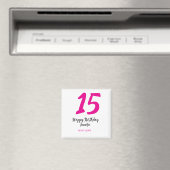 Aimant quiencenera 15e anniversaire ajouter date année te (In Situ (Lave-vaisselle))
