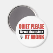 Aimant Quiet S'Il Vous Plaît Diffuser Au Travail (Recto/Verso)