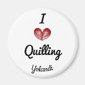 Aimant Quilling 2,25 pouces Personnalisé Rond I (c (Devant)