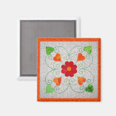 Aimant Quilt de Coeurs Whimsy - Bloc #2 (Recto/Verso)