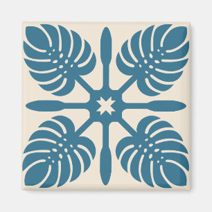 Aimant QUILT HAWAIIAN- Monstera