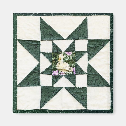 Aimant Quilt Star Duck Design (Devant)