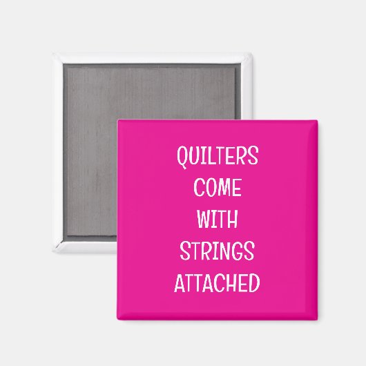Aimant Quilters come with strings (Recto/Verso)