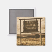 Aimant quitter coloré colorado (Recto/Verso)