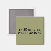 Aimant Quitter l'aimant domestique (Recto/Verso)