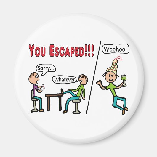 Aimant Quitter le travail (Devant)