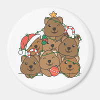 Qukka Christmas Tree Funny Animal Christmas