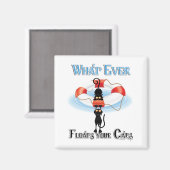 Aimant Quoi de neuf flotte vos chats (Recto/Verso)