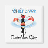 Aimant Quoi de neuf flotte vos chats 2 (Devant)