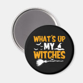 Aimant Quoi de neuf mes sorcières | Halloween (Recto/Verso)