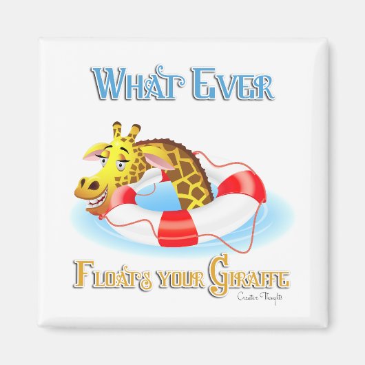 Aimant Quoi que Flotte votre Giraffe 2 (Devant)