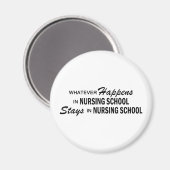 Aimant Quoi qu'il arrive - École de soins infirmiers (Recto/Verso)