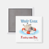 Aimant Quoi qu'il flotte votre Carlin (Recto/Verso)