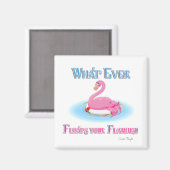 Aimant Quoi qu'il flotte votre Flamant rose 2 (Recto/Verso)