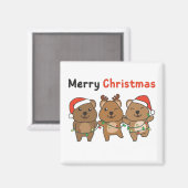 Aimant Quokka Christmas mignon Quokka Joyeux Noël Magne (Recto/Verso)