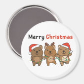 Aimant Quokka Christmas mignon Quokka Joyeux Noël Magne (Recto/Verso)