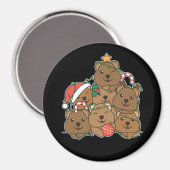 Aimant Quokka Christmas Tree Drôle Animal Christmas Magne (Recto/Verso)