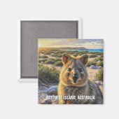 Aimant Quokka dans Rottnest Island Australie (Recto/Verso)