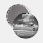 Aimant Quota motivationnel: Everything you want is on... (Recto/Verso)