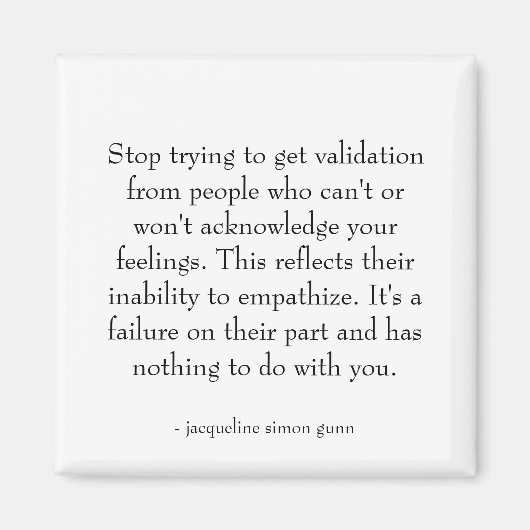 Aimant Quote about relationships.  (Devant)