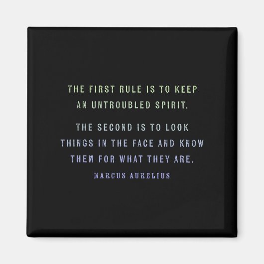 Aimant Quote By Marcus Aurelius Stoic, Mindset Motivation (Devant)