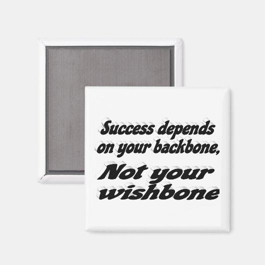 Aimant Quote de motivation de la colonne vertébrale de su (Recto/Verso)