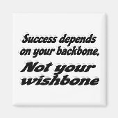 Aimant Quote de motivation de la colonne vertébrale de su (Devant)