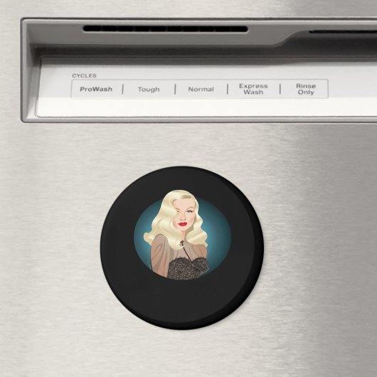 Aimant Quote Peekaboo Éffrayant (In Situ (Lave-vaisselle))