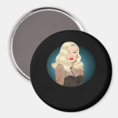 Aimant Quote Peekaboo Éffrayant (Recto/Verso)