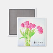 Aimant quotidien des tulipes (Recto/Verso)
