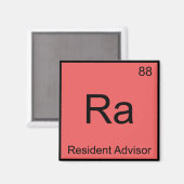 Aimant Ra - Conseiller Résident Chimie Élément Symbole Te (Recto/Verso)