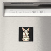 Aimant Rabbit Bunny Doing Heart With Hands Valentines Day (In Situ (Lave-vaisselle))