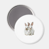 Aimant rabbit family  (Recto/Verso)