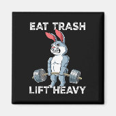 Aimant Rabbit Gym Weight Training Manger Trash Lift Lourd (Devant)