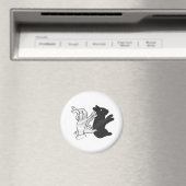 Aimant Rabbit Silhouette main (In Situ (Lave-vaisselle))