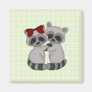 Aimant Raccoon Twins