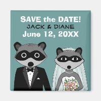 Raccoons mariage Enregistrer la date