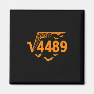 Aimant Racine carrée 4489 Drôle de mème Halloween 67 Prof