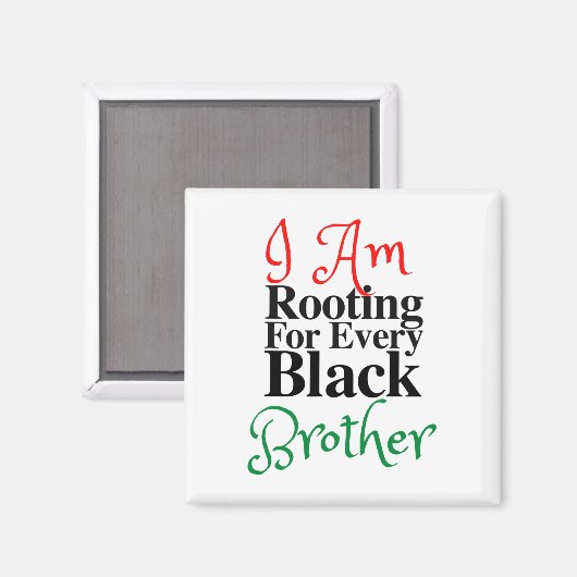 Aimant Racine Pour Chaque Frère Noir Melanin Luv Maman Da (Recto/Verso)