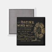 Aimant Racine Wind Mill Racine Wisconsin 1889 (Recto/Verso)