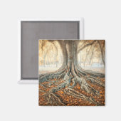 Aimant Racines de l'arbre antique (Recto/Verso)