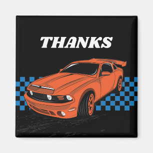 Aimant Racing car magnet, car party favour