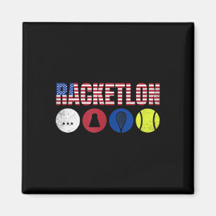 Aimant Racketlon Usa - Tennis de Table Badminton Squash T