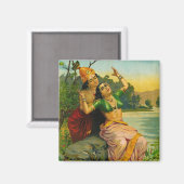 Aimant Radha Bilas par Raja Ravi Varma (Recto/Verso)