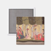 Aimant Radha et Krishna assis dans un bosquet, Kulu (Recto/Verso)