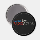 Aimant Radio amateur active (Recto/Verso)