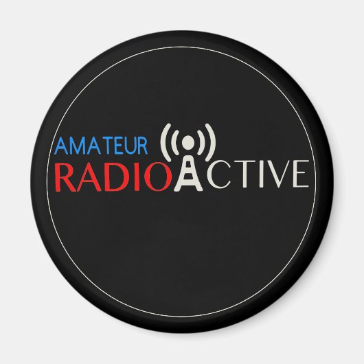 Aimant Radio amateur active (Devant)