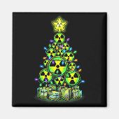 Aimant Radioactive Christmas Tree Graphic Nuclear Warning (Devant)