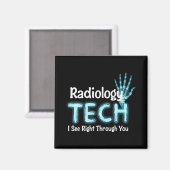 Aimant Radiologie Tech Humour X Ray (Recto/Verso)